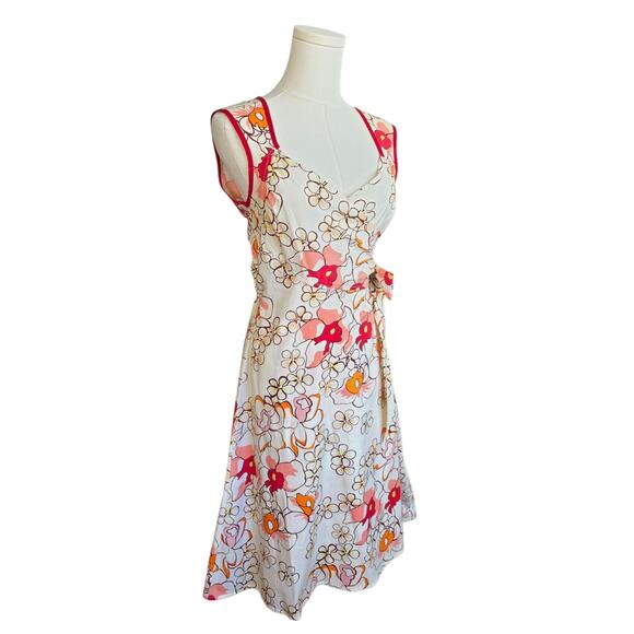 BEIZA Floral Midi Wrap Dress - Picture 3 of 8